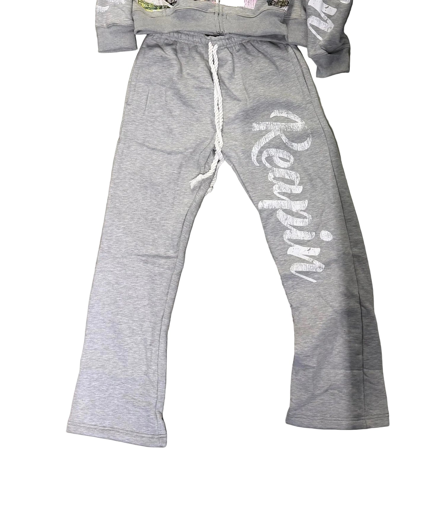 Distressed Dinero “Ice Grey” Pants