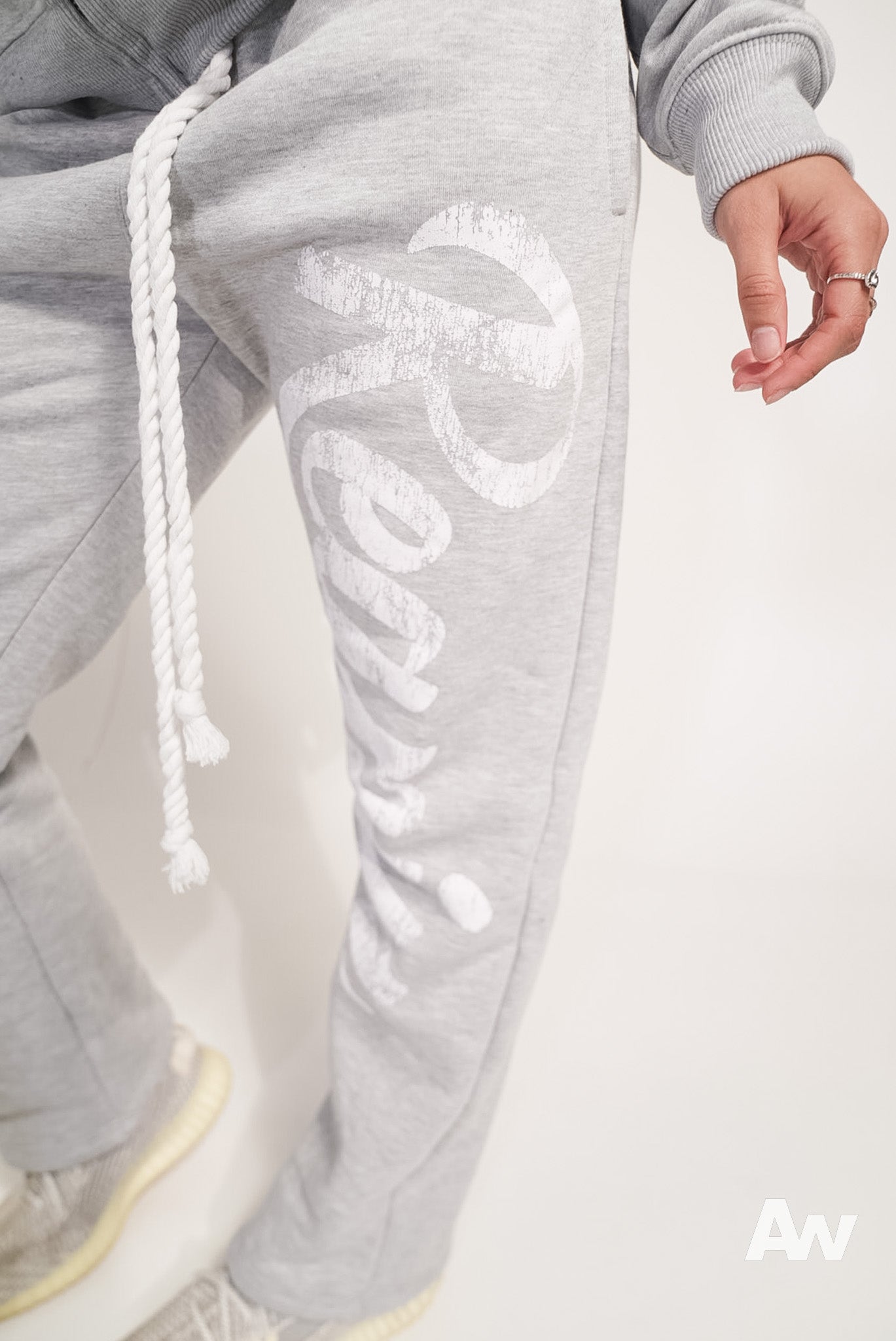 Distressed Dinero “Ice Grey” Pants